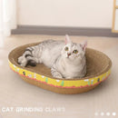 GobekUsa Cat Scratch Lounge Bed & Training Toy - Cat Scratcher Board for Sharpening Nails