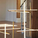 GobekUsa LED Linear Ceiling Chandelier Italian Designer Luxury Dining Room Chandelier
