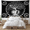 GobekUsa Green Life Tree Tapestry Wall Hanging for Hippie Aesthetics Room Decor