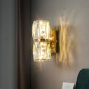 GobekUsa Crystal Wall Lamp: Nordic LED Luxury Design, Art Gold/Chrome for Living Room, Bedroom