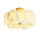 GobekUsa Ivory White Marble Copper LED Ceiling Light Luxury Modern Fixture