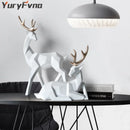 GobekUsa Deer Sculpture: Elegant Living Room Table Decoration & Christmas Gift
