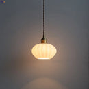 GobekUsa Copper White Glass LED Pendant Lamp for Modern Living Room Decor