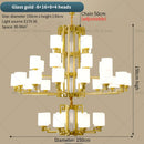 GobekUsa Chinese Style Chandelier: Modern, Simple & Elegant Lighting for Living Room, Dining Room & Bedroom