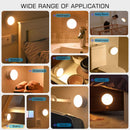 GobekUsa 360° Rotate Night Light USB Rechargeable Magnet Wall Lamp for Staircase Bedroom