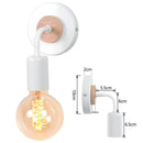 GobekUsa Industrial LED Wall Light Retro Loft Lamps E27 Iron Lampshade Sconce