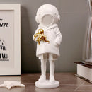 GobekUsa Diver Girl Resin Statue Banksy Deep Sculpture Street Art Ornament Figurine