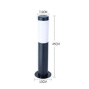 GobekUsa Black Silver Landscape Bollard Path Light for Garden Decoration