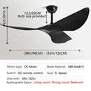 GobekUsa 52 Inch DC Ceiling Fan with Remote Control for Living Room and Office