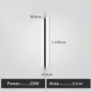 GobekUsa Bedroom Wall Lamp: Nordic Strip Light, Minimalist Design, Black Background, Decorative Luminaires