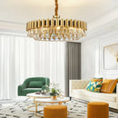 GobekUsa Gold Crystal Chandelier Lights LED Nordic Classic Living Room Lamparas