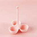 GobekUsa Egg Steamer Tray with 5 Grids - Durable Silicone Egg Boiler Holder