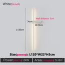GobekUsa Black Long Strip Wall Lamp - Modern Minimalist Bedroom Living Room TV Wall Light