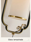 GobekUsa All Copper Wall Lamp Glass Lamp - Living Room Bedroom Restaurant Bedside Light