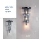 GobekUsa Crystal Wall Lamp: Modern Light Luxury for Living Room, Bedroom, and Corridor.