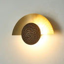 GobekUsa Half Moon LED Wall Lamp | Modern Resin Iron Sconce for Living Room, Bedroom, Aisle