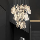 GobekUsa LED Chandelier: Modern Adjustable Hanging Lamp for Living Room and Staircase Lighting