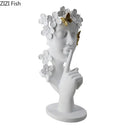 GobekUsa Gold Silence Is Gold Garland Figure Resin Sculpture Desk Decoration
