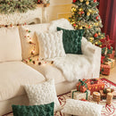 GobekUsa Christmas Plush Pillowcase for Living Room Sofa Party Cushion Covers