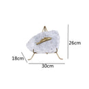 GobekUsa Golden Fish Crystal Ornament Home Decoration Metal Statue