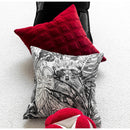 GobekUsa Jungle Plant Raccoon Embroidered Throw Pillow Cover for Couch Sofa Bed