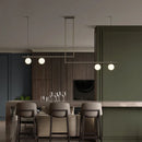 GobekUsa Linear Minimalist Chandelier Pendant Light for Living Room, Dining Table Ceiling Decor