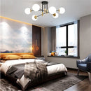 GobekUsa Glass Ball LED Chandelier for Modern Living Room and Kitchen Lighting