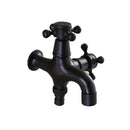 GobekUsa Brass Black Oil Brushed Double Washing Machine Faucet Tap