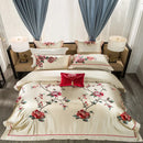 GobekUsa 200S Embroidery Egyptian Cotton Bedding Set - Queen King Linens