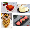 GobekUsa Heart-Shaped Stainless Steel Mousse Mold Set - Baking Tool for Cakes & Desserts