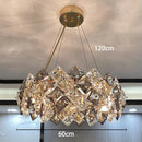 GobekUsa Crystal Chandelier | Luxury Living Room Dining Light | Modern Ceiling Lamp