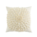 GobekUsa 3D Velvet Flower Pillow Covers in Yellow Beige 45x45cm