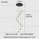 GobekUsa Contemporary Horn Chandelier: Restaurant & Living Room Ceiling Pendant Lighting