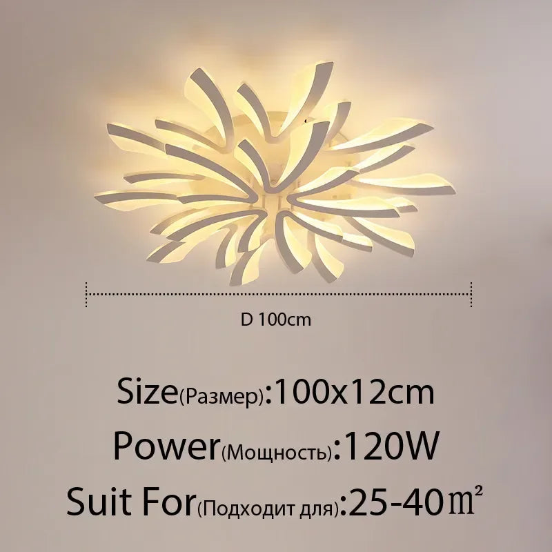 GobekUsa LED Ceiling Chandelier with Remote Control for Home Décor, photo 10 of 16