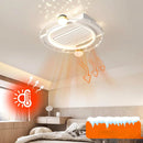 GobekUsa Kids Bedroom Ceiling Fan with Remote Control and Modern LED Light