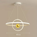 GobekUsa Circular Iron Ball Pendant Chandelier LED Lighting Fixtures