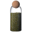 GobekUsa Glass Bottle Dispenser Set: Jars, Shampoo, Olive Oil, Makeup Jar