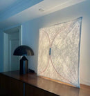 GobekUsa LED Square Fabric Wall Lamp | Minimalist Design for Living Room, Bedroom, Corridor