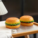 GobekUsa Cartoon Burger Ashtray: Fun Resin Smoking Accessories for Office Table