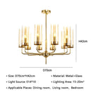 GobekUsa American Lustre Glass Chandelier LED Pendant Light Fixture