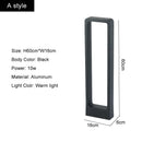 GobekUsa LED Lawn Lamp: Waterproof 10W Modern Aluminum Garden Light for Villa Courtyard Landscape and Bollards