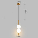 GobekUsa Glass Ball Pendant Light: Modern Nordic Bedroom Hanging Lamp