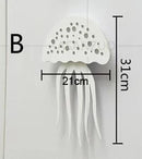 GobekUsa LED Jellyfish Wall Sconce Light for Modern Indoor Living Room Bedroom Stair Lamp