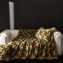 GobekUsa Cosy Faux Rabbit Plush Blanket in Milk Velvet for Single Sofa Decoration & Napping