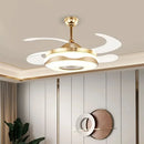 GobekUsa 42" Gold Bluetooth Ceiling Fan Light with Remote & RGB Color Control