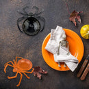 GobekUsa Halloween Skull Spider Tray Snack Storage Plate Fruit Basket Candy Box