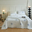 GobekUsa Cotton Quilted Embroidered Bedspread Set