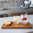 GobekUsa Double Wall Glass Coffee Mug Set - Enjoy Your Favorite Beverages in Style