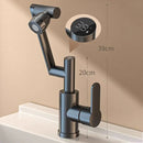 GobekUsa LED Basin Faucet 360 Rotation Stream Sprayer Hot Cold Water Sink Mixer