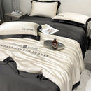GobekUsa Ice Silk Embroidered Quilt Set: Luxury European Style, Cooling Comforter